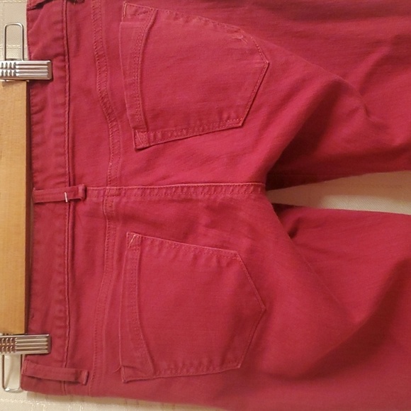 Express Zelda Slim Fit Ultra Low Rise Red Jeans Womens Sz 0 EUC Y2K XS Bold Red - Picture 7 of 16